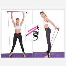 Load image into Gallery viewer, Pilates Bar with Resistance Band
