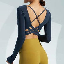 Load image into Gallery viewer, Heather Luxe Sculpted Long Sleeve Top

