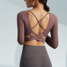 Load image into Gallery viewer, Heather Luxe Sculpted Long Sleeve Top
