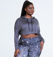 Load image into Gallery viewer, Helen Loose Fit Cropped Hoodie

