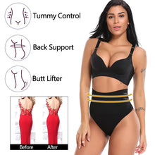 Load image into Gallery viewer, Crystal Thong High Waist Shaper
