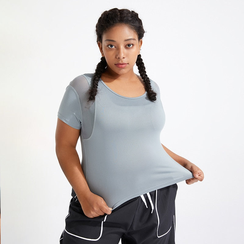 Stacy Moisture Wicking Mesh Sleeve Top